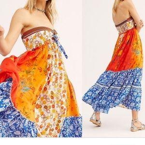 Free People M Maxi with or w/o Straps Boho dress
